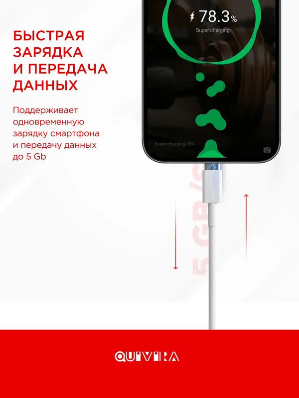 Провод для зарядки айфона 1М, 20W / Шнур для iphone, зарядка для iphone, кабель USB Type C - Lightning , сертифицированный чип