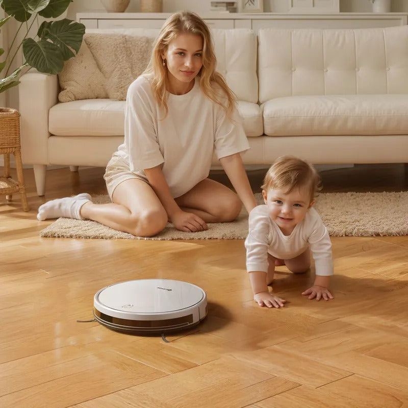 Робот-пылесос Neatsvor X520 с Алисой, Сухая и влажная уборка, 6000 па HEPA фильтр,5100mAh,Автозарядка, белый