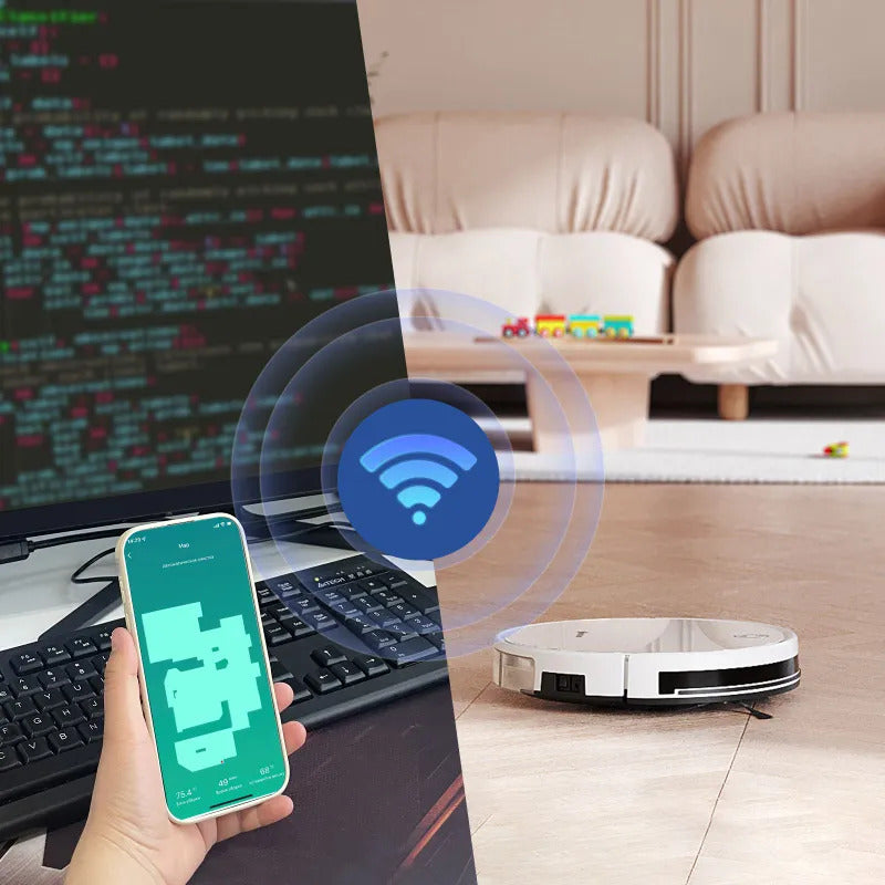 Робот-пылесос Neatsvor X520 с Алисой, Сухая и влажная уборка, 6000 па HEPA фильтр,5100mAh,Автозарядка, белый