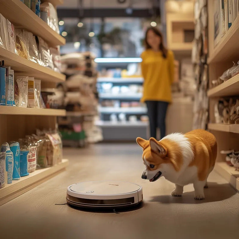 Робот-пылесос Neatsvor X520 с Алисой, Сухая и влажная уборка, 6000 па HEPA фильтр,5100mAh,Автозарядка, белый