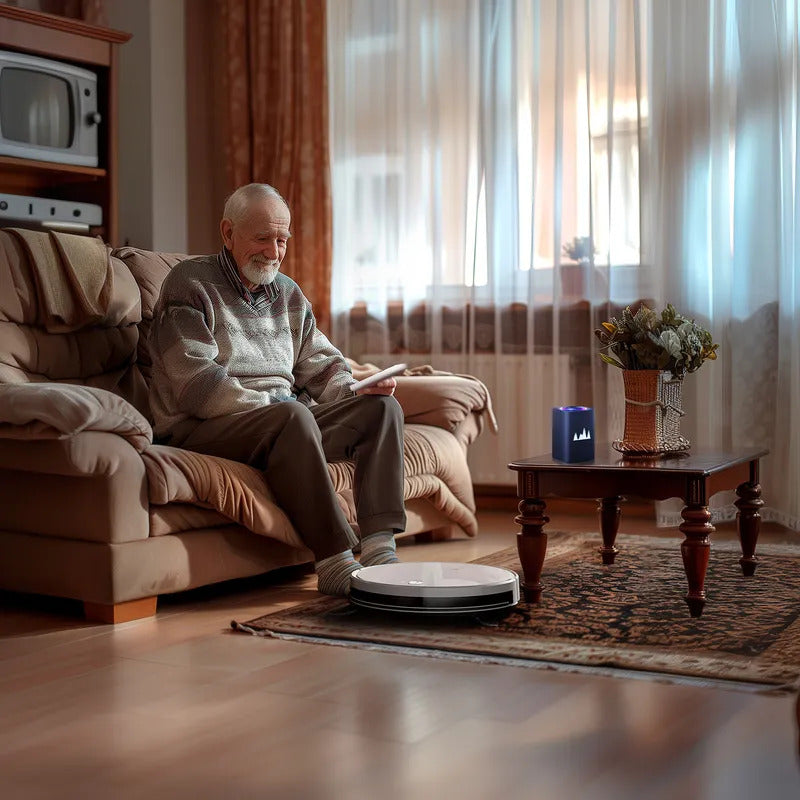 Робот-пылесос Neatsvor X520 с Алисой, Сухая и влажная уборка, 6000 па HEPA фильтр,5100mAh,Автозарядка, белый