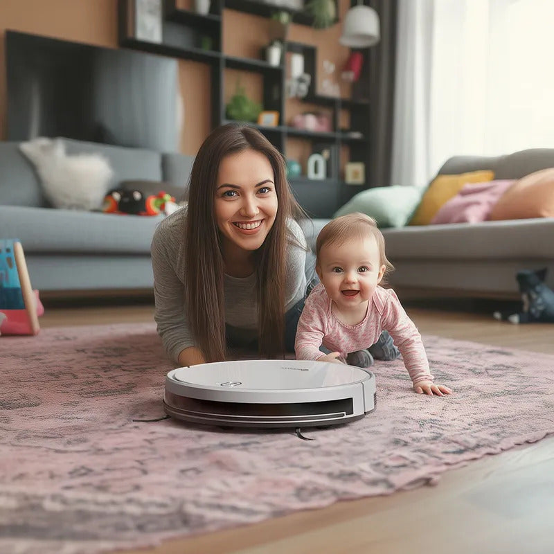 Робот-пылесос Neatsvor X520 с Алисой, Сухая и влажная уборка, 6000 па HEPA фильтр,5100mAh,Автозарядка, белый