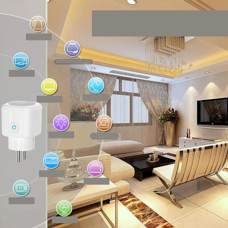 Умная беспроводная Wi-Fi розетка, голосовое управление Алиса, таймер, 16 А, с отслеживанием энергопотребления