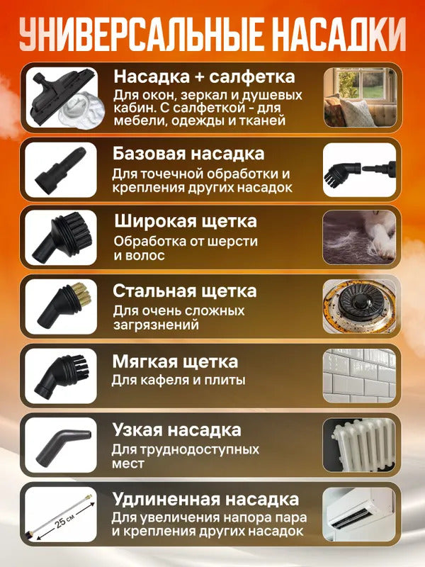 Профессиональный пароочиститель для уборки дома высокого давления, 2500 Вт, 3 Бар, парогенератор для уборки дома