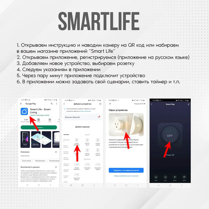 Умная Розетка WiFi с Алисой и Яндекс MyDevices умная розетка с таймером